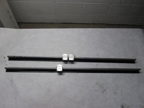 LOT OF 3 THOMSON SSUPBO 8 SUPER SMART PILLOW BLOCKS W/ 40" INCH RAILS  (THREE RAILS) LOT OF 3 THOMSON SSUPBO 8 SUPER SMART PILLOW BLOCKS W/ 40" INCH RAILS  (THREE RAILS)