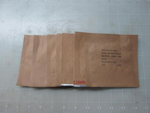 LOT OF 70 5905-00-106-3666 RCR07G103JS DLA900-82-C-5651 FIXED COMP RESISTORS T53880