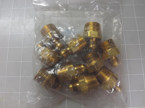 LOT OF 10 BRASS CRAFT 46-6-12 FLARE X M.I.P. UNION T50620