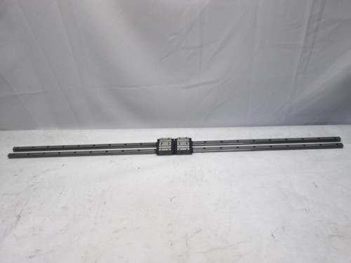 LOT OF 4 IKO LWH15 BEARINGS W/ 49" CNC LINEAR SLIDERAILS LOT OF 4 IKO LWH15 BEARINGS W/ 49" CNC LINEAR SLIDERAILS