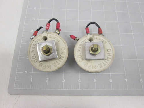 LOT OF 2 OHMITE 0332 RHEOSTAT POTENTIOMETER T58004