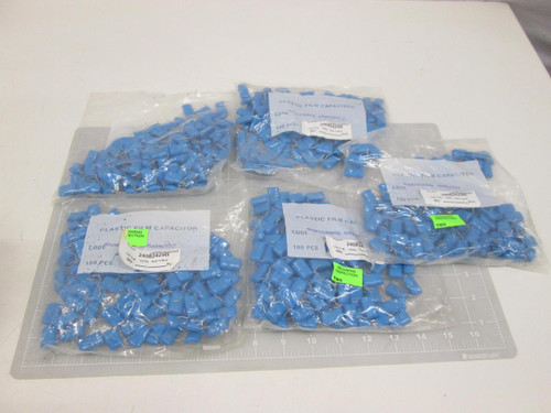 LOT OF 500 PHS 103H 24082429B 4U6R103HUSE M3051537 PLASTIC FILM CAPACITOR T58592