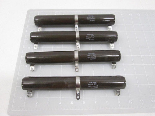 LOT OF 4 OHMITE D175K10RE 175W 10 OHMS VIT ADJ 10% T58756