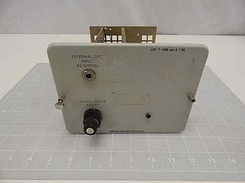 BEHLMAN INVAR OSC-1-400 CPS POWER SOURCE CONTROLLER T57738