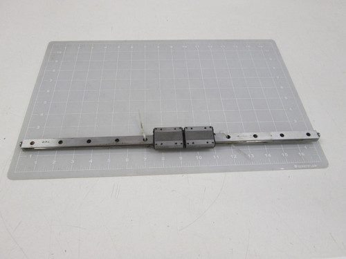 LOT OF 2 NB SER15A BEARINGS W / 17" CNC LINEAR SLIDE RAIL