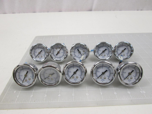 LOT OF 10 100XKPA PRESSURE GAUGE T62630