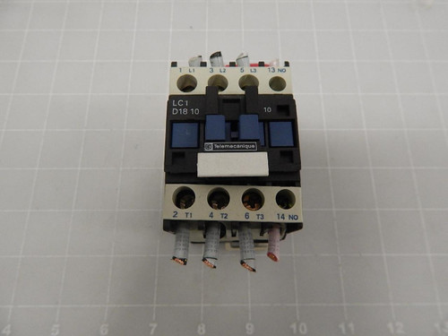 TELEMECANIQUE LC1-D1810 AC CONTACTOR 18A 120V AC 50/60HZ T59696 TELEMECANIQUE LC1-D1810 AC CONTACTOR 18A 120V AC 50/60HZ T59696