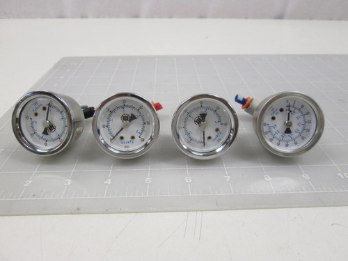 LOT OF 4 0-60 PSI 0-600 KPA GAUGES T62746