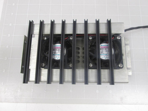 LOT OF 2 TMP MECHATRONICS 4-780007-CZ000C 6025E12B FANS W/ ENCLOSURE T63063