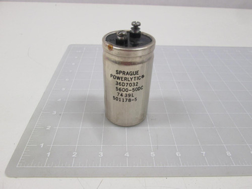 SPRAGUE POWERLYTIC 36D7032 5600-50DC 7439L 501178-5 CAPACITOR T64135