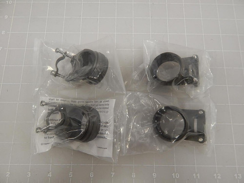 LOT OF 4 06324 M85049/39525W 9826 CONNECTOR ADAPTERS T63214