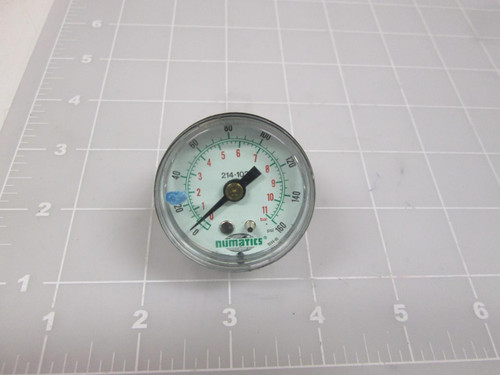 NUMATICS 9144-01 0-160 PSI 0-11 BAR GAUGE T66424