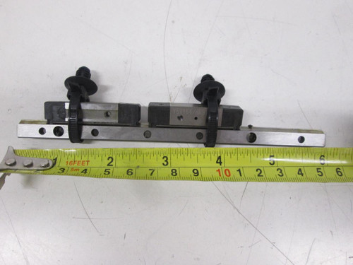 LOT OF 2 Y5V164/HR918 BEARINGS W/ 6" CNC LINEAR SLIDE RAILS