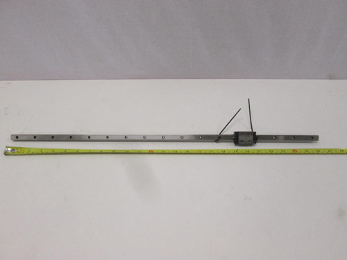 THK HSR12RM 5J05 BEARING W/ 26" CNC LINEAR SLIDE RAILS