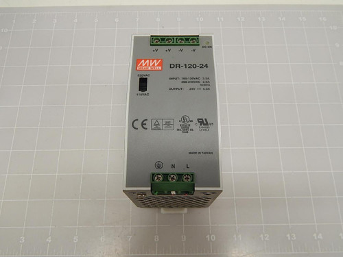 MEAN WELL DR-120-24 POWER SUPPLY OUTPUT MODULE T70653