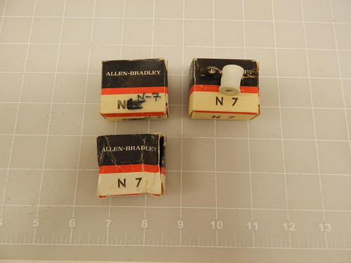 LOT OF 3 ALLEN BRADLEY N7 OVERLOAD HEATER T72405