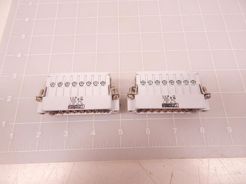 LOT OF 2 PHOENIX CONTACT 16 77 02 1 CONNECTORS T73756