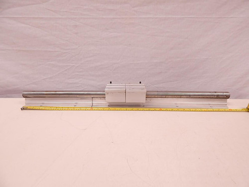 LOT OF 2 NB TWD-20UU SUPER PILLOW BLOCKS W/ 36" RAIL T72790