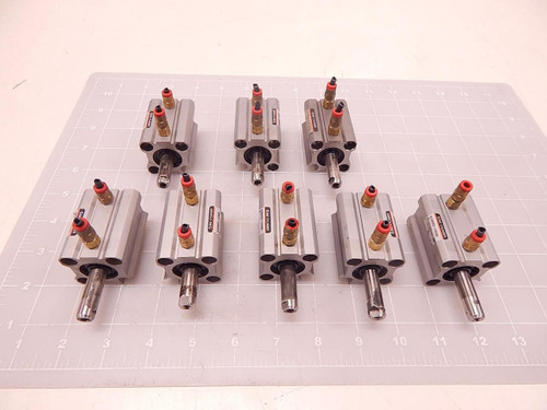LOT OF 8 SMC NCQ2WB20-UIA9500 COMPACT AIR CYLINDER T77129