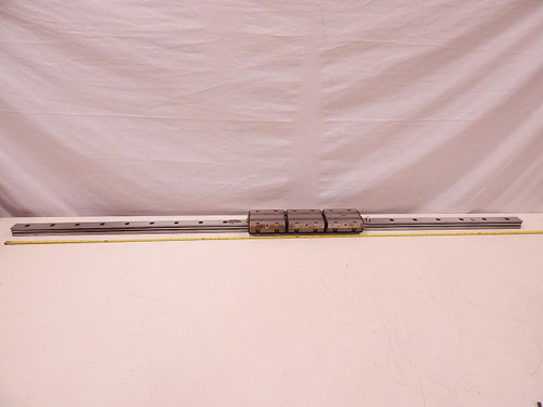 LOT OF 3 UNION TOOL TGA35-1693 TG35-1693 LINEAR BEARINGS W/ 67" RAIL