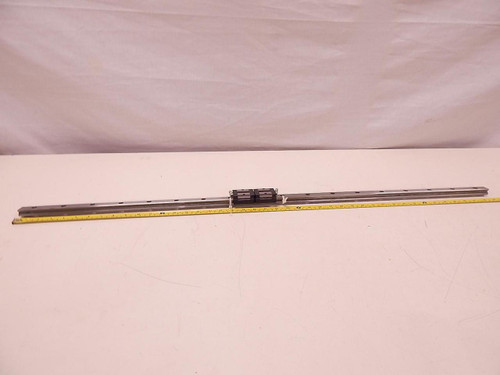 LOT OF 2 THK SSR20 BEARINGS W/ 43" CNC LINEAR SLIDE RAIL