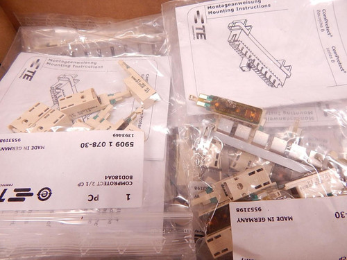 LOT OF 25 TE CONNECTIVITY 5909 1 078-30 1393469 BOD180A4 9553198 COMPROTECT 2/1 CP T73932