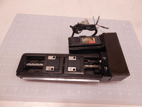 THK KR33 LM LINEAR BEARING BALLSCREW ACTUATOR W/ AC SERVOMOTOR 100 W 200 VAC 1.0 A T82312