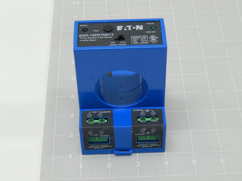 EATON CUTLER HAMMER EGFL1SPDTNET3 TRI-SET GROUND FAULT SENSOR W/ AUTO RESET T84900