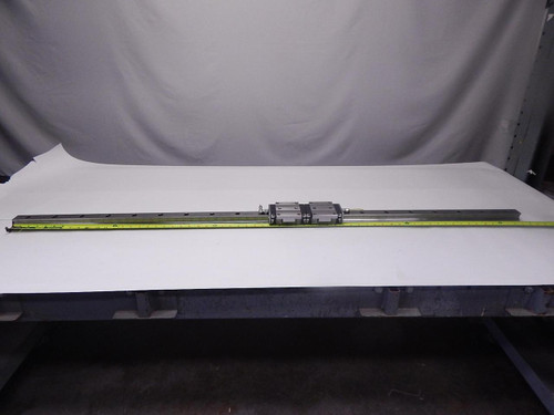 LOT OF 2 REXROTH R165131420 BEARINGS W/ 63'' RAIL