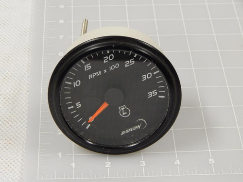 DATCON 112748 55LB TACHOMETER GAUGE 0-35 RPM X 100