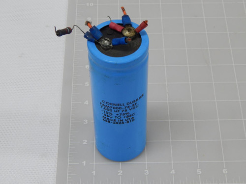 CORNELL DUBILIER FAM7000-75-BF CAPACITOR 7000 UF 75 VDC -10 % +75 % -55 ºC TO +85 ºC T85635
