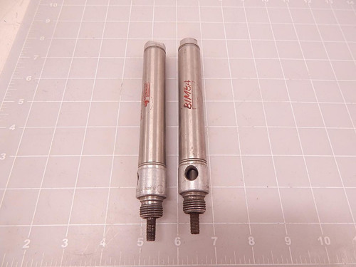 LOT OF 2 BIMBA 043-D PNEUMATIC AIR CYLINDER T82572 LOT OF 2 BIMBA 043-D PNEUMATIC AIR CYLINDER T82572