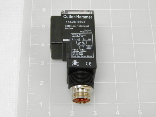EATON 1450E-8503 CUTLER-HAMMER-30 FT NON-POLARIZED REFLEX DC 12-240 V AC 24-240 V 300 MA T86777