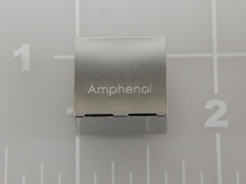 LOT OF 400 AMPHENOL RJE73-188-00240 MODULAR CONNECTORS / ETHERNET CONNECTORS MOD JACK 1 PORT 8P8C SHIELDED W/O TABS T87584