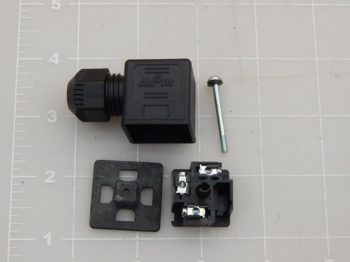 BRAD CONNECTIVITY C28200N0R 1212010001 CIRCULAR DIN CONNECTORS TYPE A 2P FULL ASM BLACK T87309