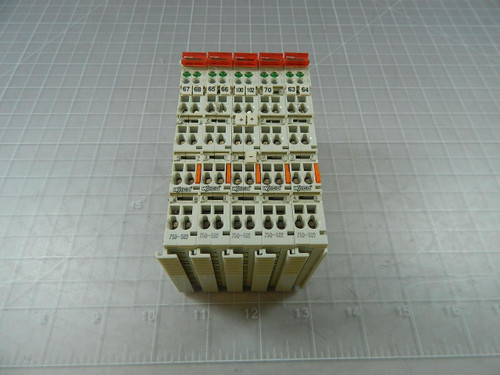 Lot of 5 Wago 750-502, 4702--03----03 Output Modules T96134 For Sale