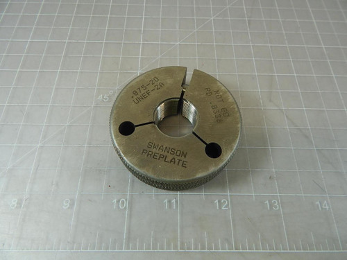 Swanson .875-20, UNEF-2A Preplate Thread Ring Gages T97412 For Sale