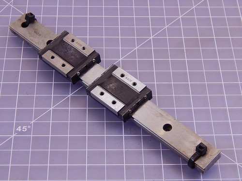 Lot of 2 THK RSH9WZM, 6G001X Bearings w/ Linear Slide Rail T97922 For Sale