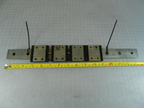 Lot of 4 IKO WLF30 BCS Bearings w/ 15-1/2 inch Rail T100512 For Sale