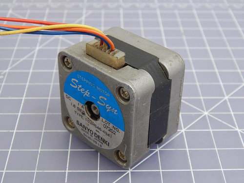 Sanyo Denki 103H546-4941 Step-Syn Stepping Motor 1 A DC 1.8 DEG T101380 For Sale