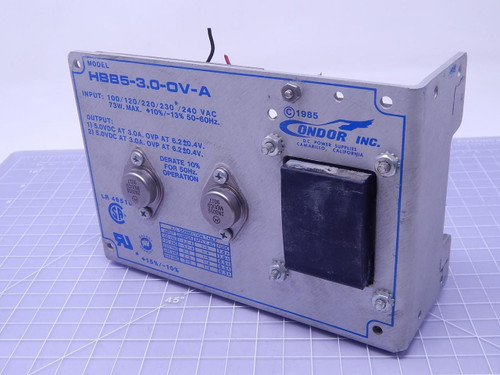 Condor HBB5-3.0-0V-A Power Supply T115573 For Sale