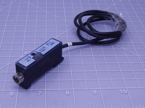 Keyence FS2-60 Photoelectric Amplifier NPN 12-24VDC Fiberoptic T126664 For Sale