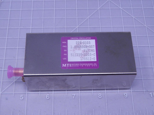 MTI 229-0103 Crystal Oscillator 511235-0103-C T128416 For Sale