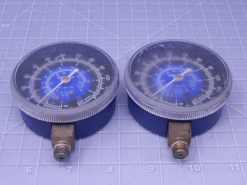 Lot of 2 Robinair 11794 Universal R-134a/r22 Low Side Gauge T126855 For Sale