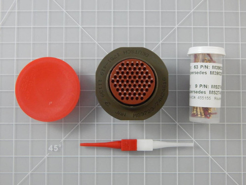 Deutsch M83723/74W24616    Circular MIL Spec jam nut receptacle with pin contacts MIL-C-83723 Series III Connector For Sale