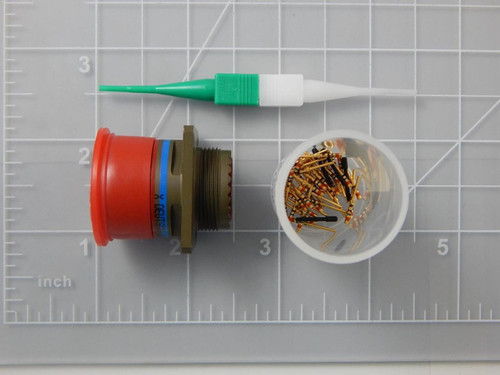 Deutsch D38999/20WD35PA    Circular MIL Spec Connector DTS 37 C 37 # 22 D P w/ Circular MIL Spec Contacts For Sale
