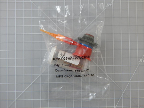 Corsair D38999/20WC8SN    Circular MIL Spec Connector DTS 8 C 8 # 20 RECP w/ Circular MIL Spec Contacts For Sale