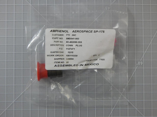 Amphenol 5M2041-003 88-462890-35S   Circular MIL Spec Connector w/ Circular MIL Spec Contacts For Sale