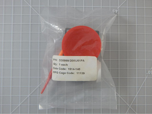 Deutsch D38999/20WJ61PA    Circular MIL Spec Connector DTS 61 C 61# 20 PIN w/ Circular MIL Spec Contacts For Sale