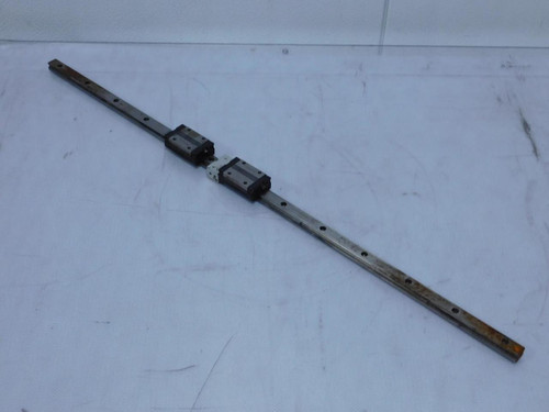 THK FN5A143    Lot of 2 SSR15 Caged Ball LM Guides with 1 30" Rail For Sale